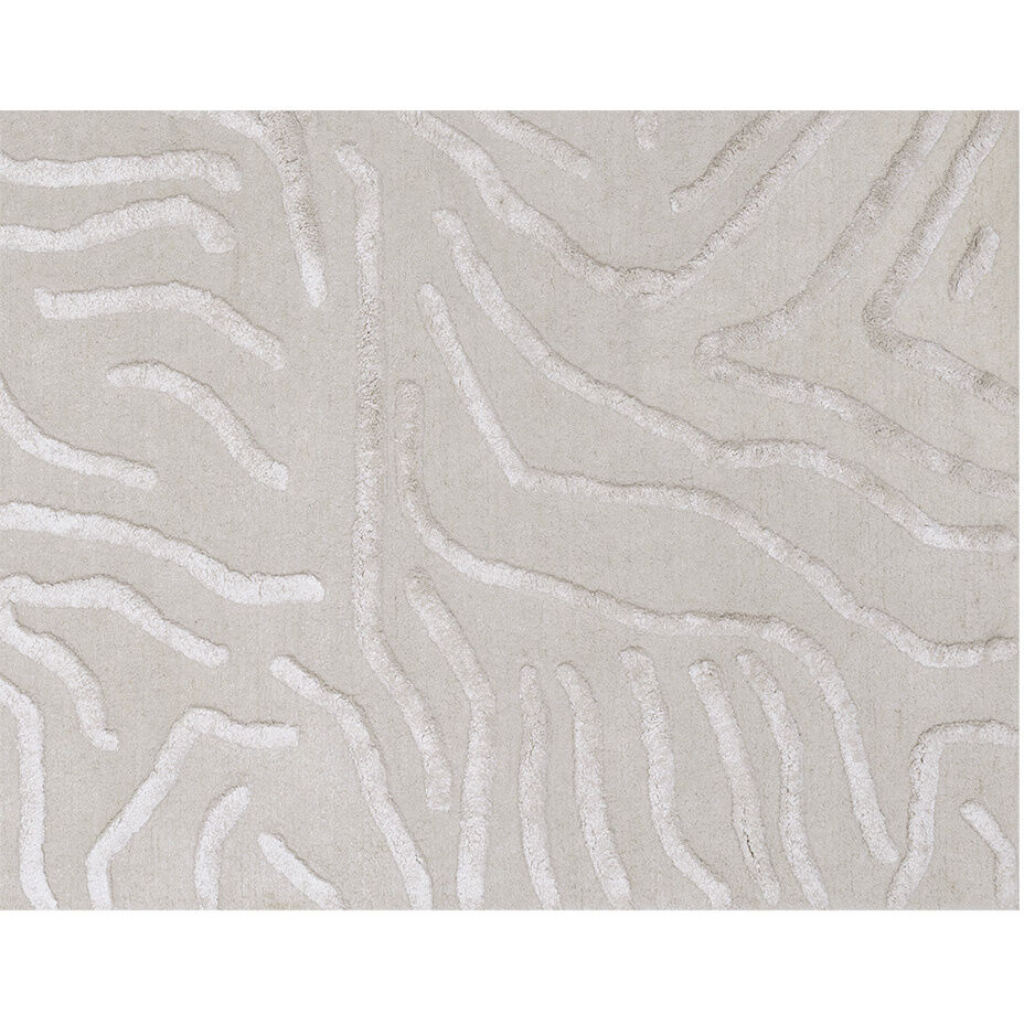 Kenya 108 X 72 inch Beige Indoor Hand-Tufted Rug, Hand-Tufted